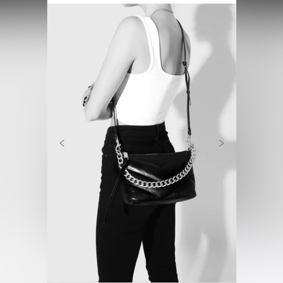 NWT Rebecca Minkoff Edie Denim Chain Crossbody Bag - Picture 15 of 16